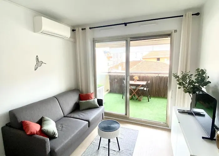 Apartman Le Cocon - Centre - Terrace - Ac - Cosy Cannes